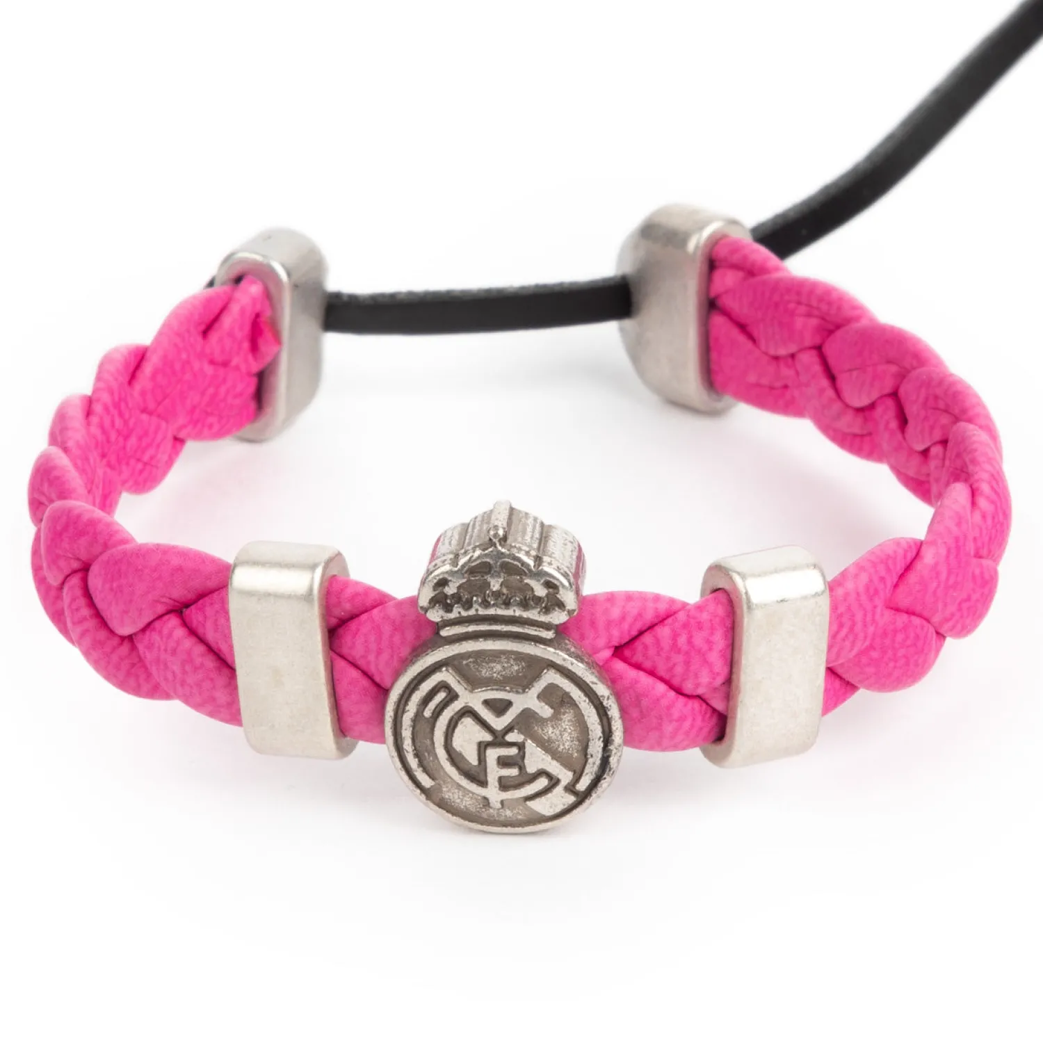 JLK Merchandising, S.L. Bracelet Tressé Rose Real Madrid^ Bijoux