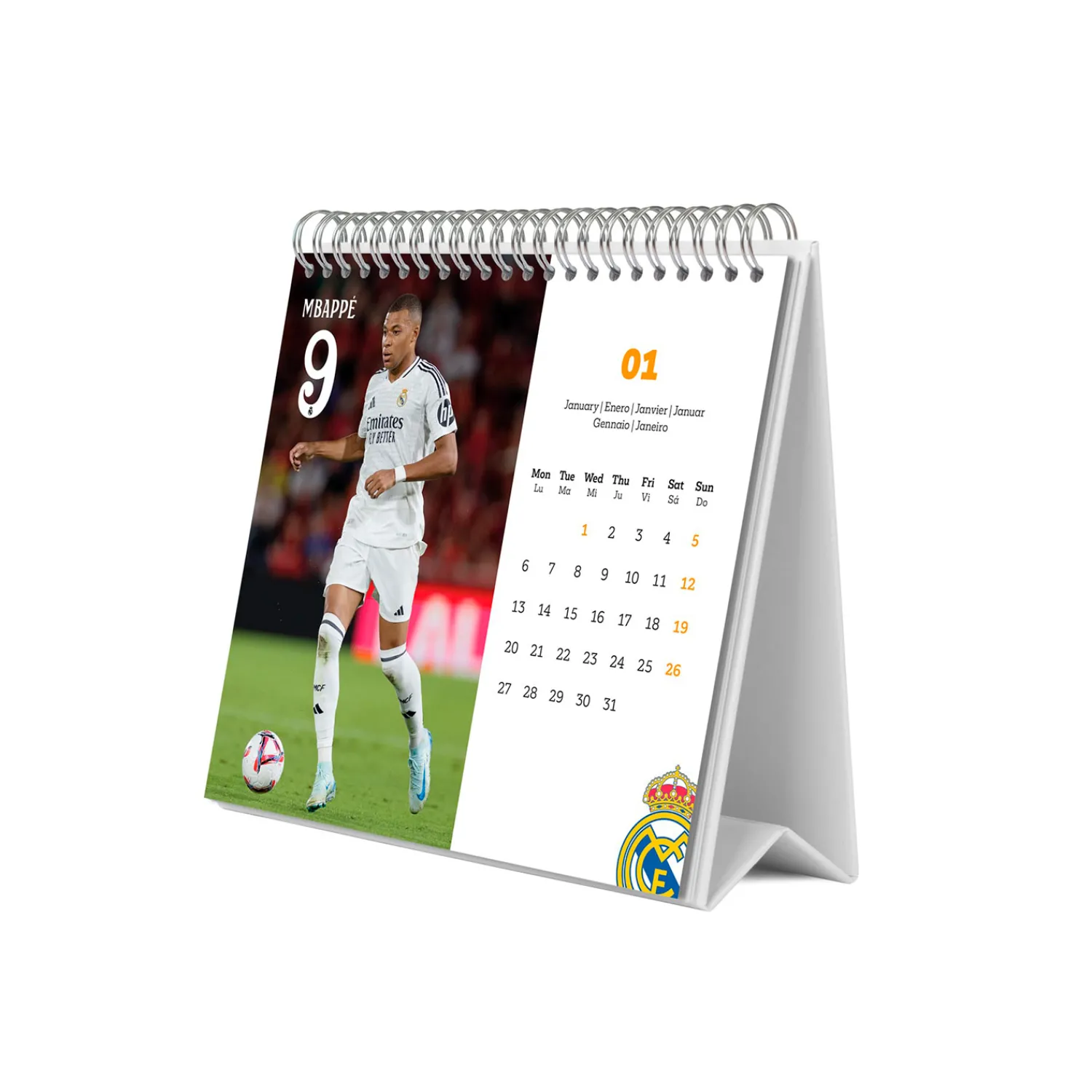 Grupo Erik Editores Calendrier Bureau 2025 Real Madrid^ Papeterie