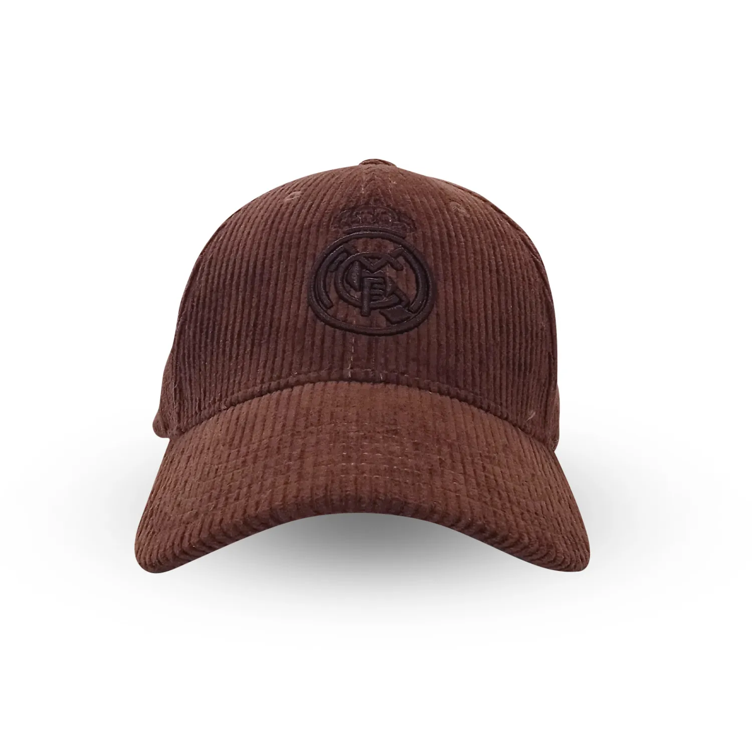 Project Rogers & JLK, S.L. Casquette Écusson Velours Côtelé Real Madrid Marron^Femme Casquettes | Chapeaux