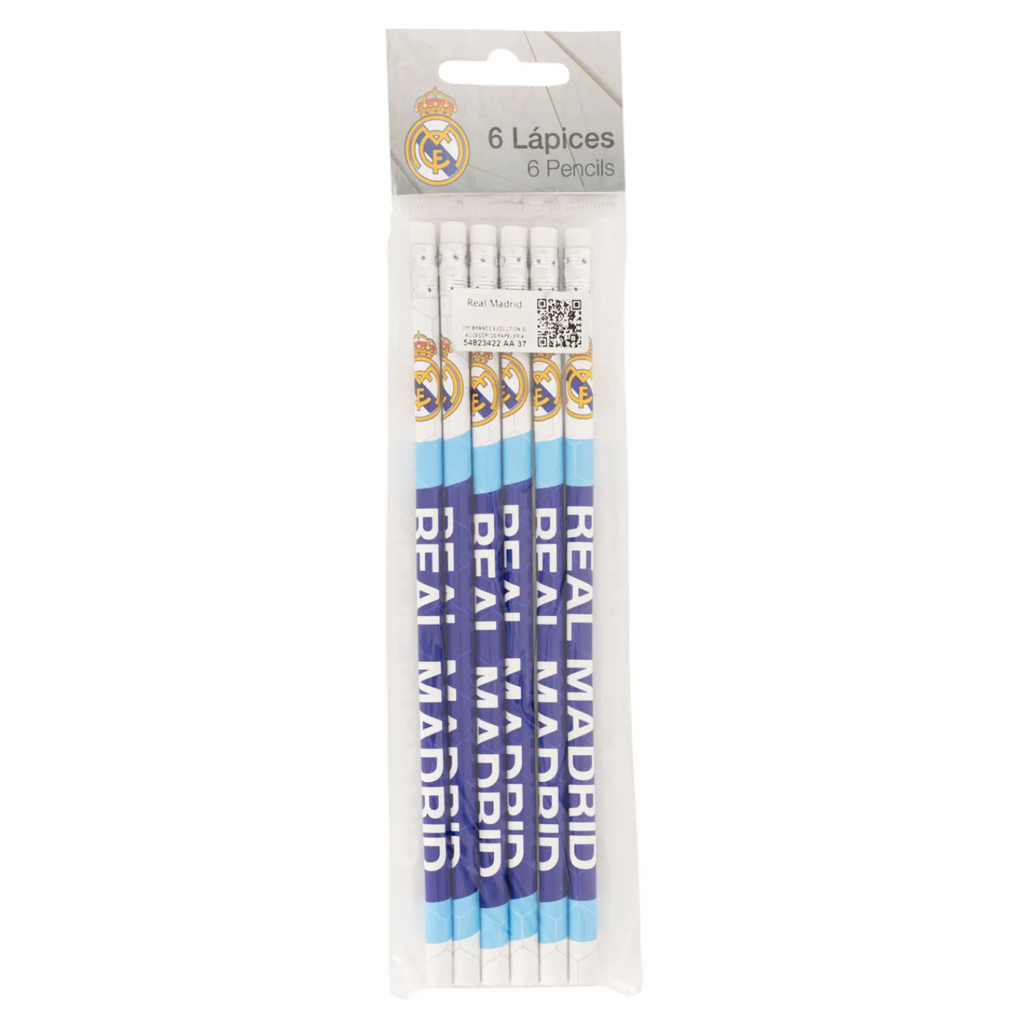 CyP Brands Evolution S.L. Ensemble 6 Crayons & Gomme Real Madrid^ Papeterie