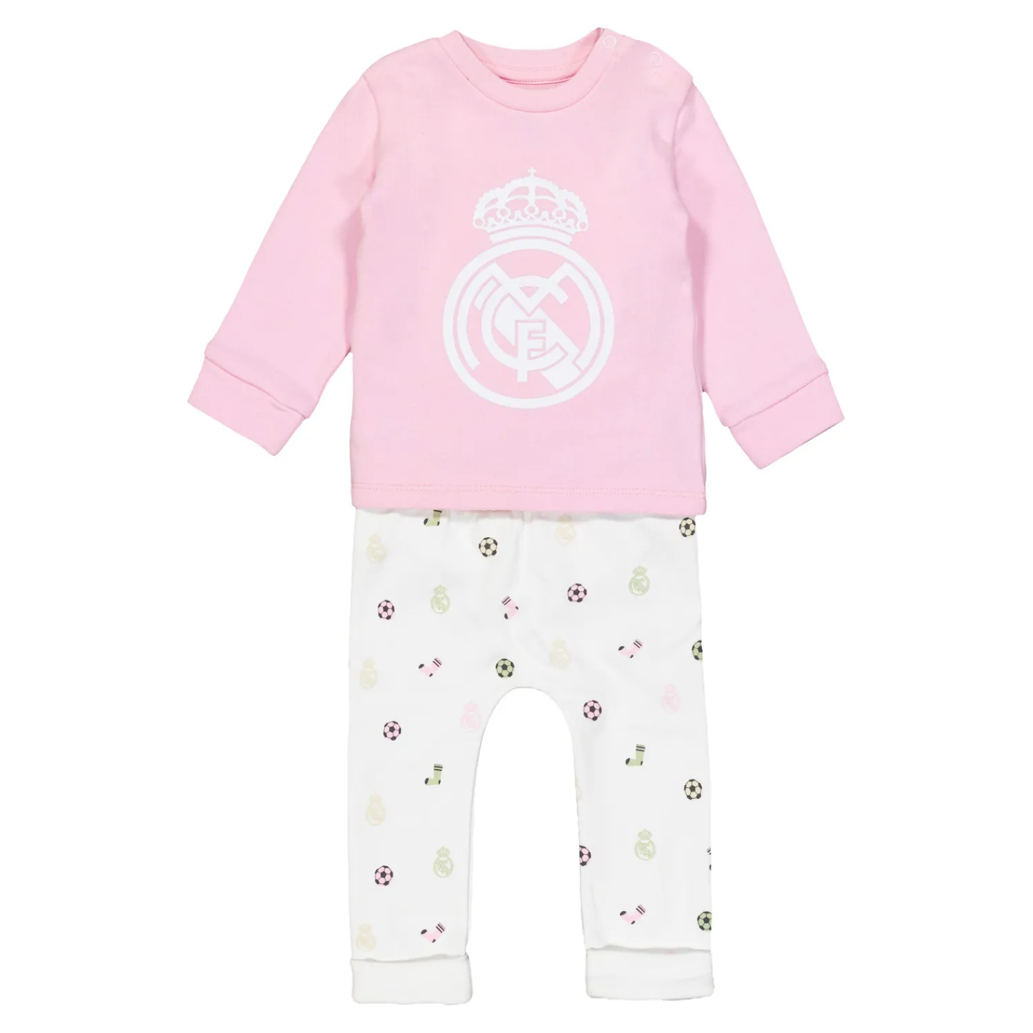 OSDM Ensemble Pantalon & T-shirt Real Madrid Rose/Blanc bébés^Enfant Vêtements Pour Bébés