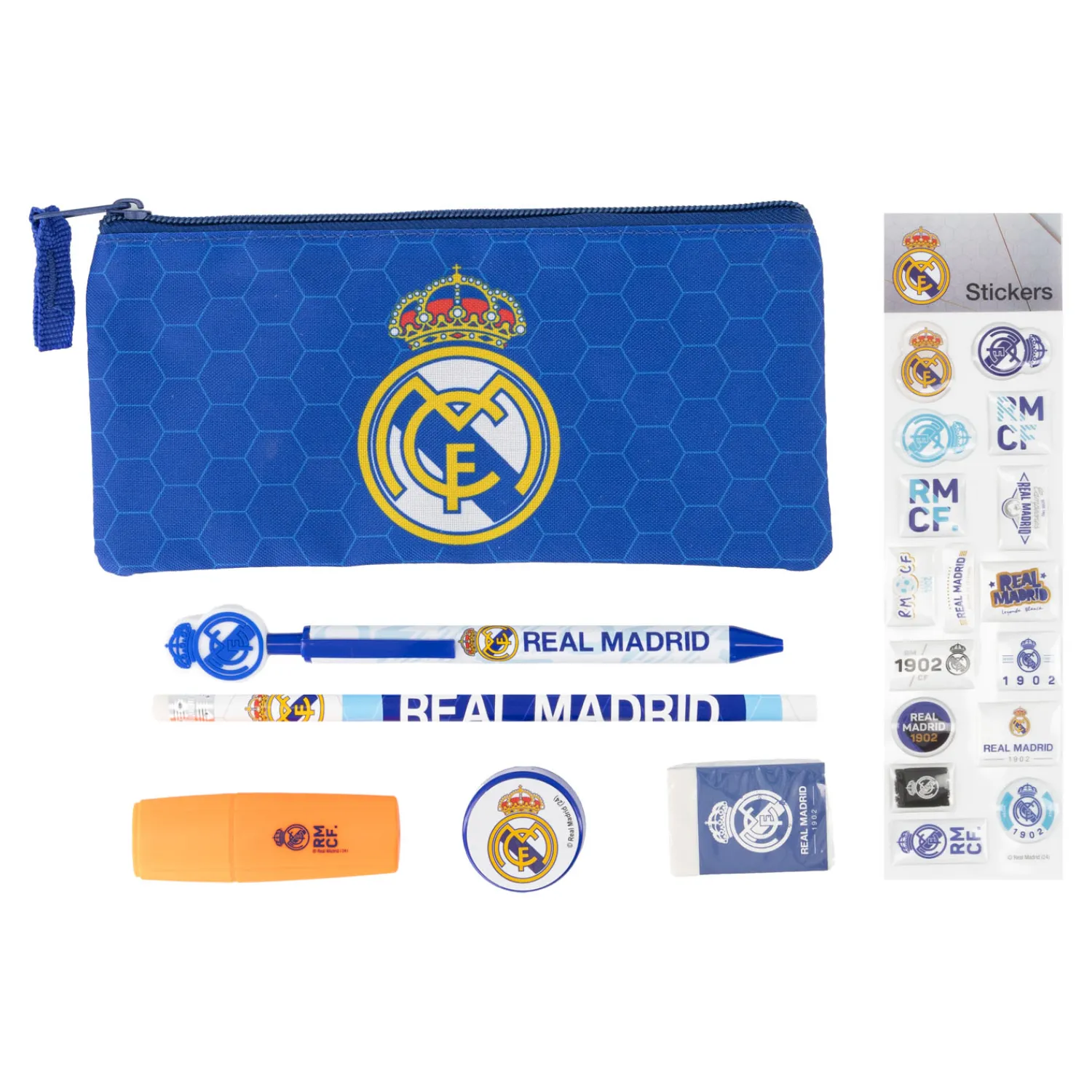 CyP Brands Evolution S.L. Ensemble Papeterie avec Autocollants Real Madrid^ Papeterie