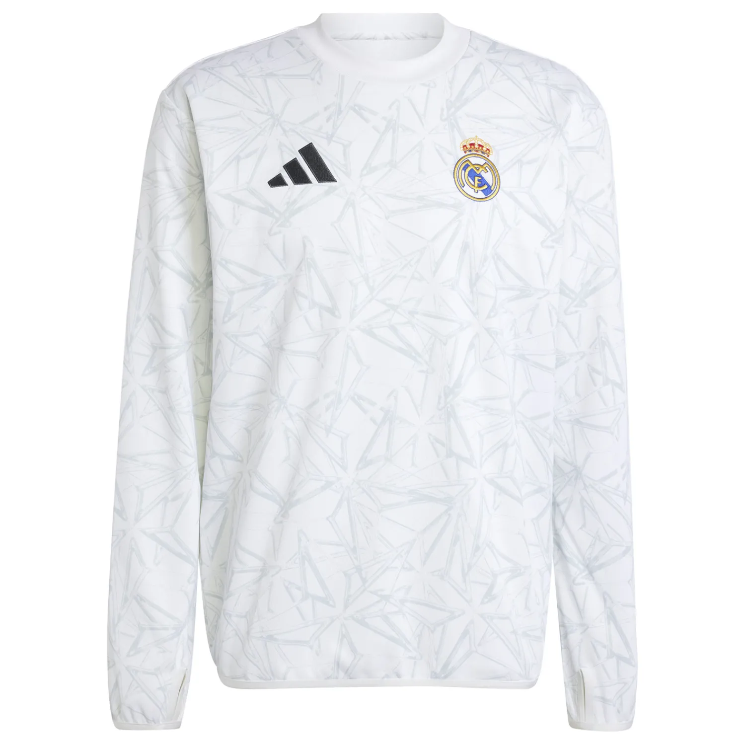 Adidas España, S.A.U Haut Échauffement 24/25 Blanc hommes^Homme Sweats