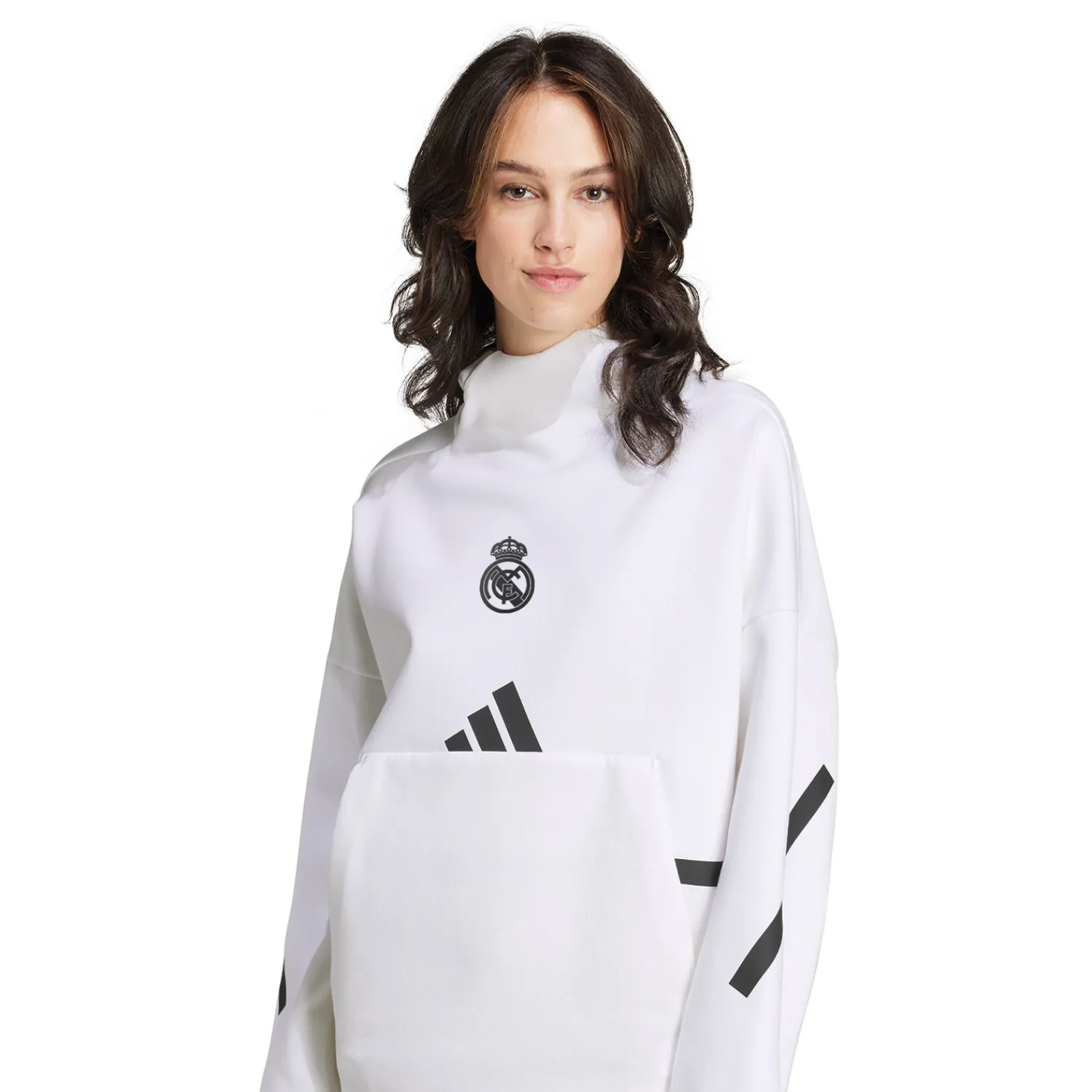 Adidas España, S.A.U Sweat à Capuche Badge Up adidas Blanc femmes^Femme Sweats | Sweats