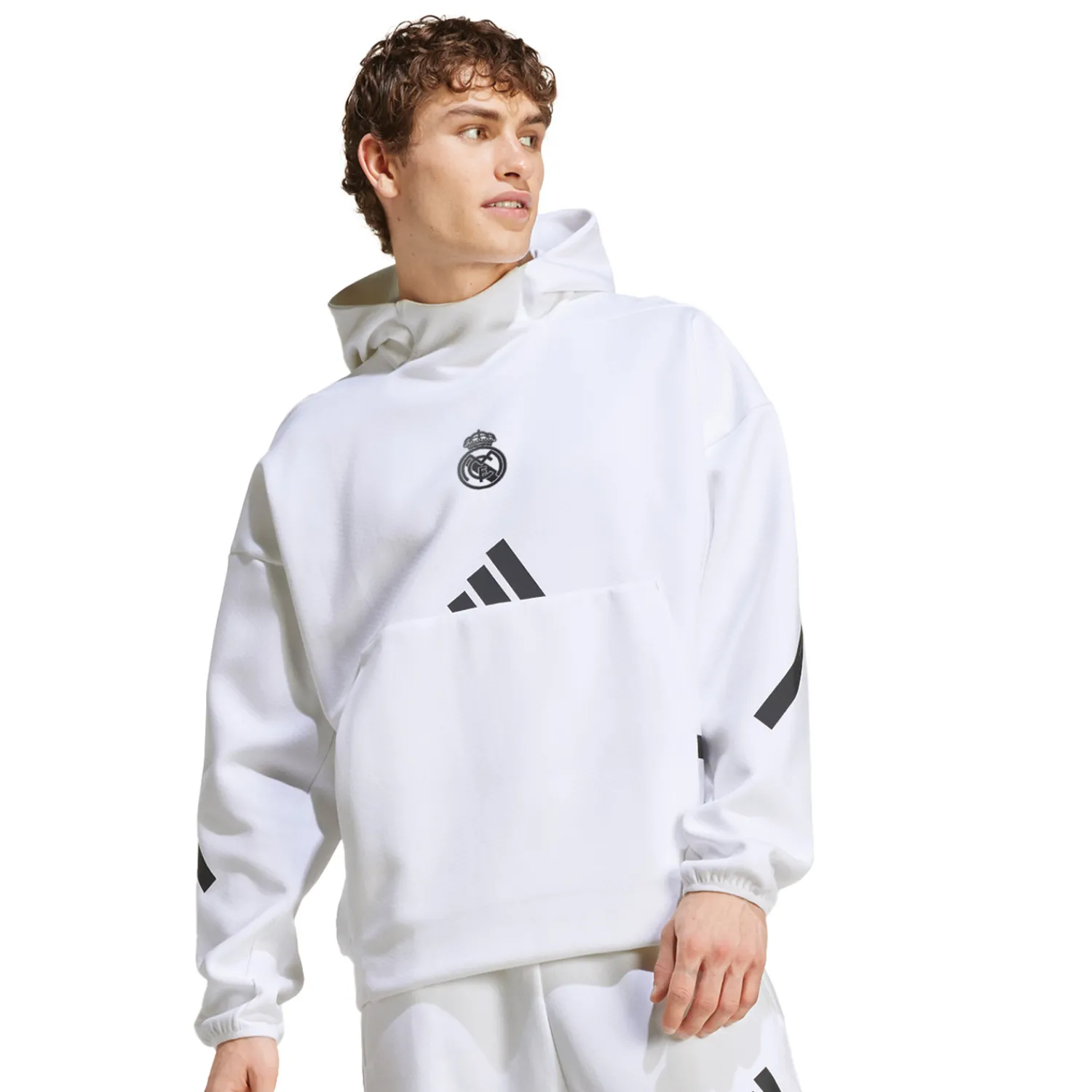 Adidas España, S.A.U Sweat à Capuche Badge Up adidas Blanc hommes^Homme Sweats | Sweats