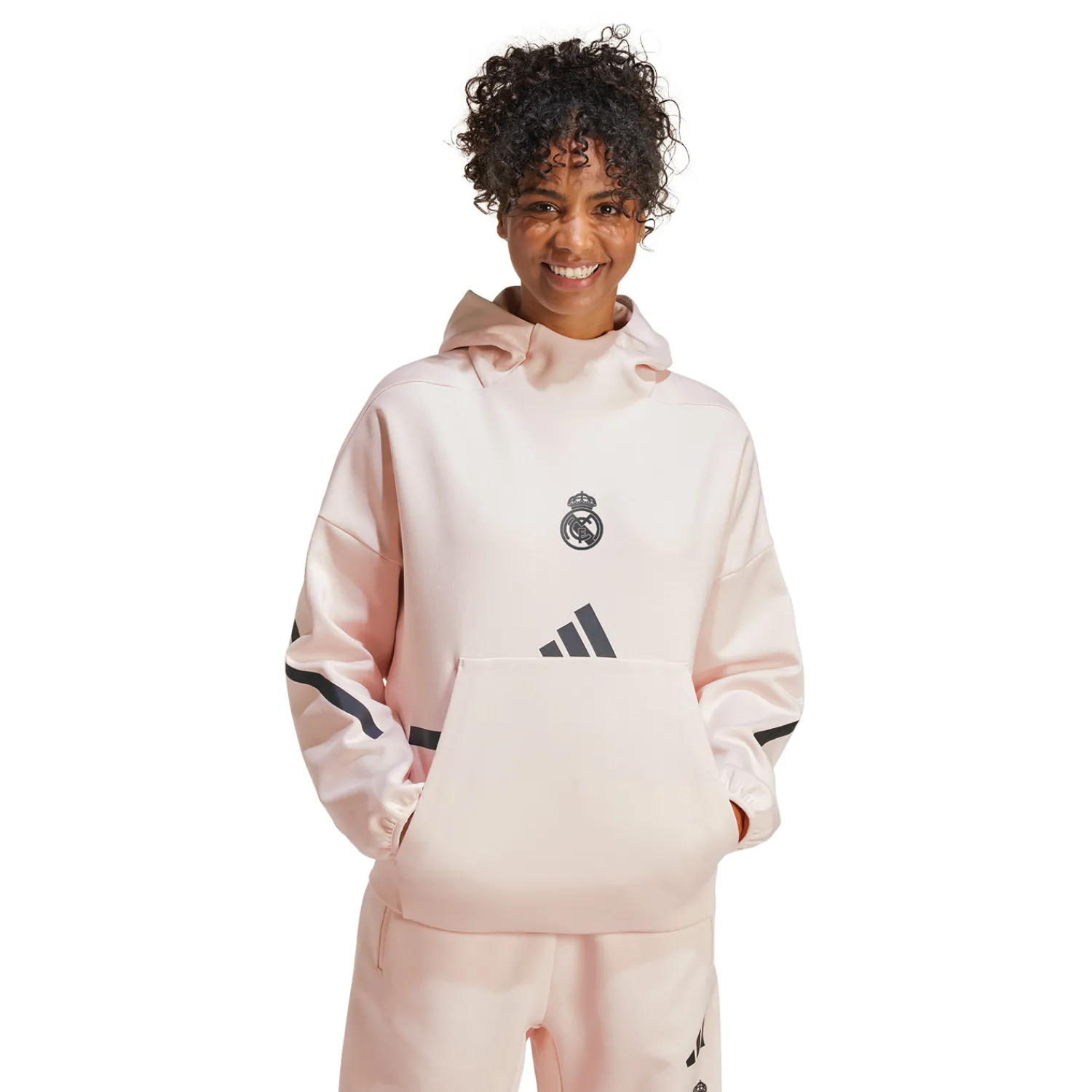 Adidas España, S.A.U Sweat à Capuche Badge Up adidas Rose Clair femmes^Femme Sweats | Survêtements