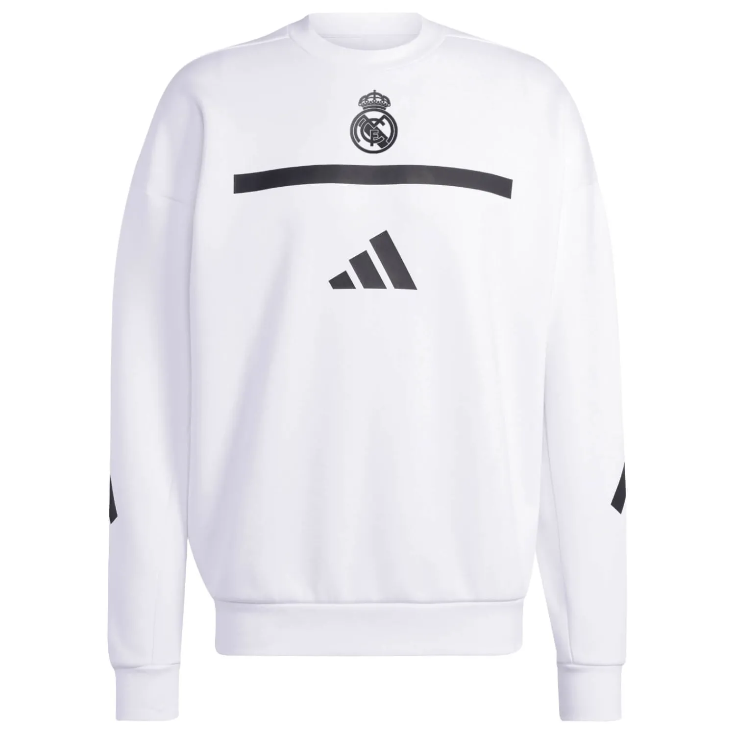 Adidas España, S.A.U Sweat Col Rond Badge Up adidas Blanc hommes^Homme Sweats | Sweats