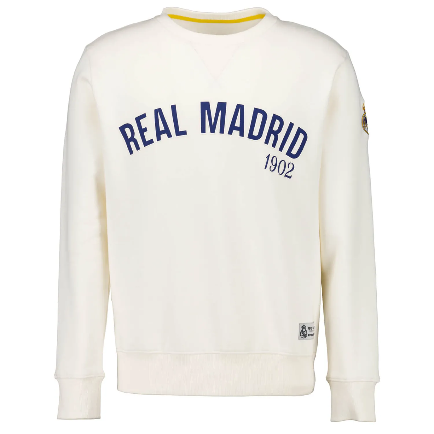 MBA Solutions Sweat Col Rond Baseball Real Madrid Blanc Cassé hommes^Homme Sweats