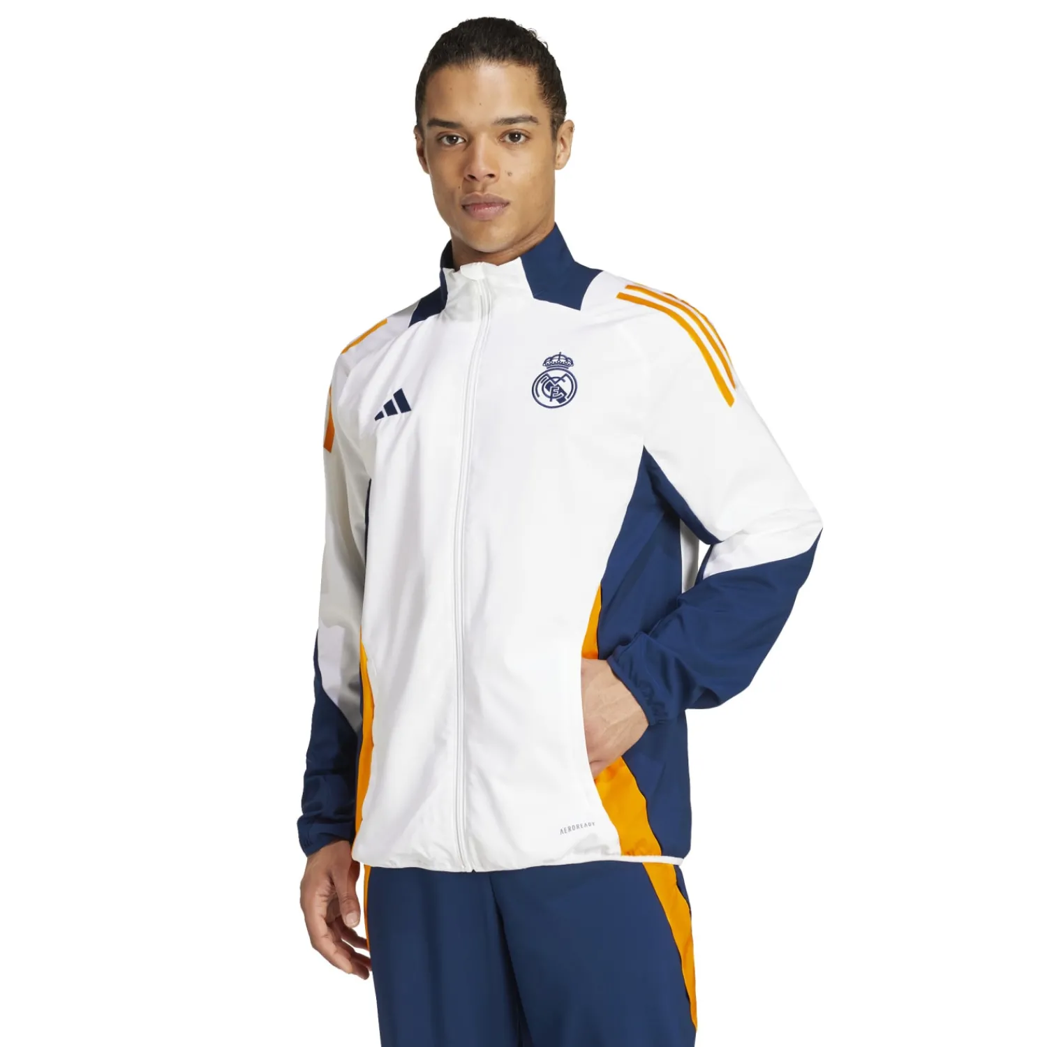 Adidas España, S.A.U Veste de Survêtement Entraînement 24/25 Blanc hommes^Homme Survêtements | Vestes