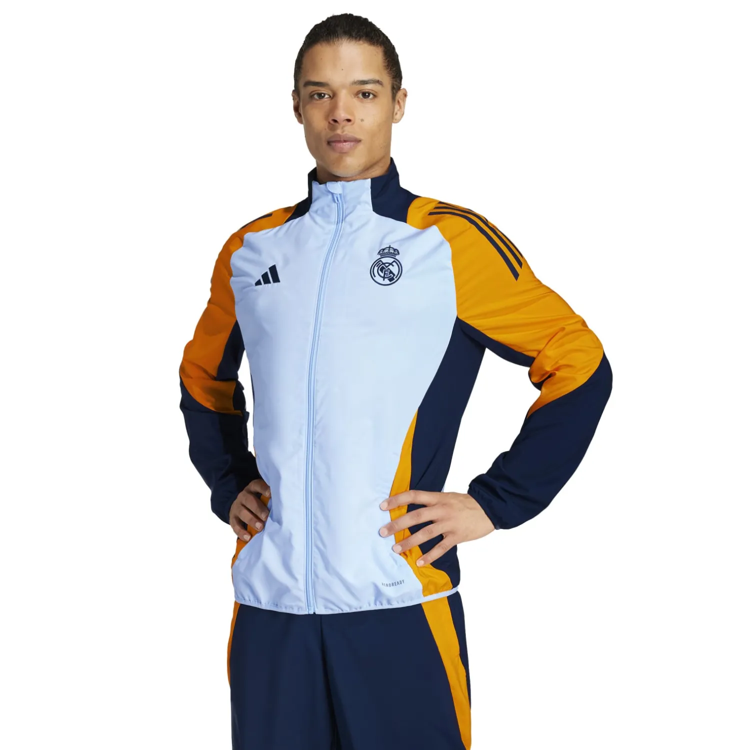 Adidas España, S.A.U Veste de Survêtement Entraînement 24/25 Bleu hommes^Homme Survêtements | Vestes