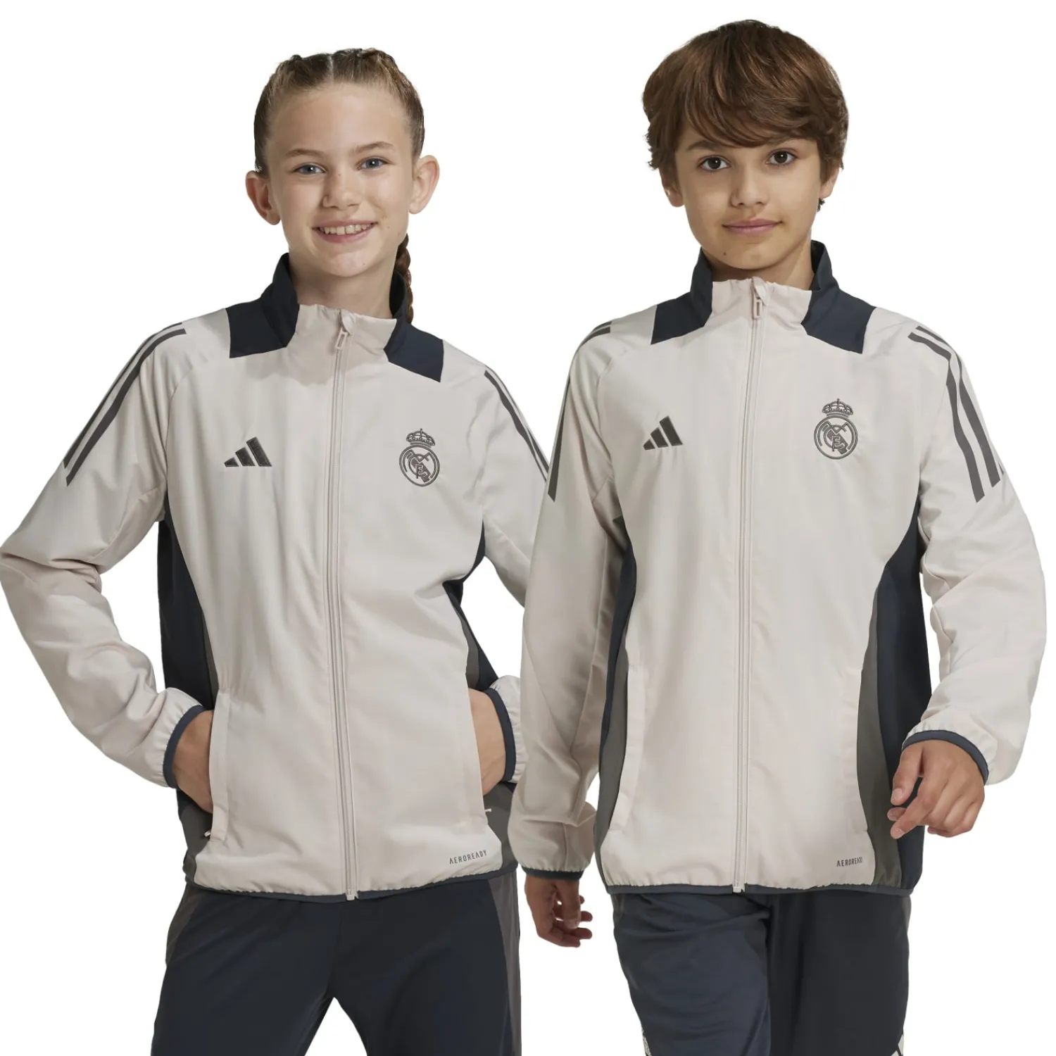 Adidas España, S.A.U Veste de Survêtement Entraînement LDC 24/25 Beige jeunes^Enfant Survêtements | Survêtements